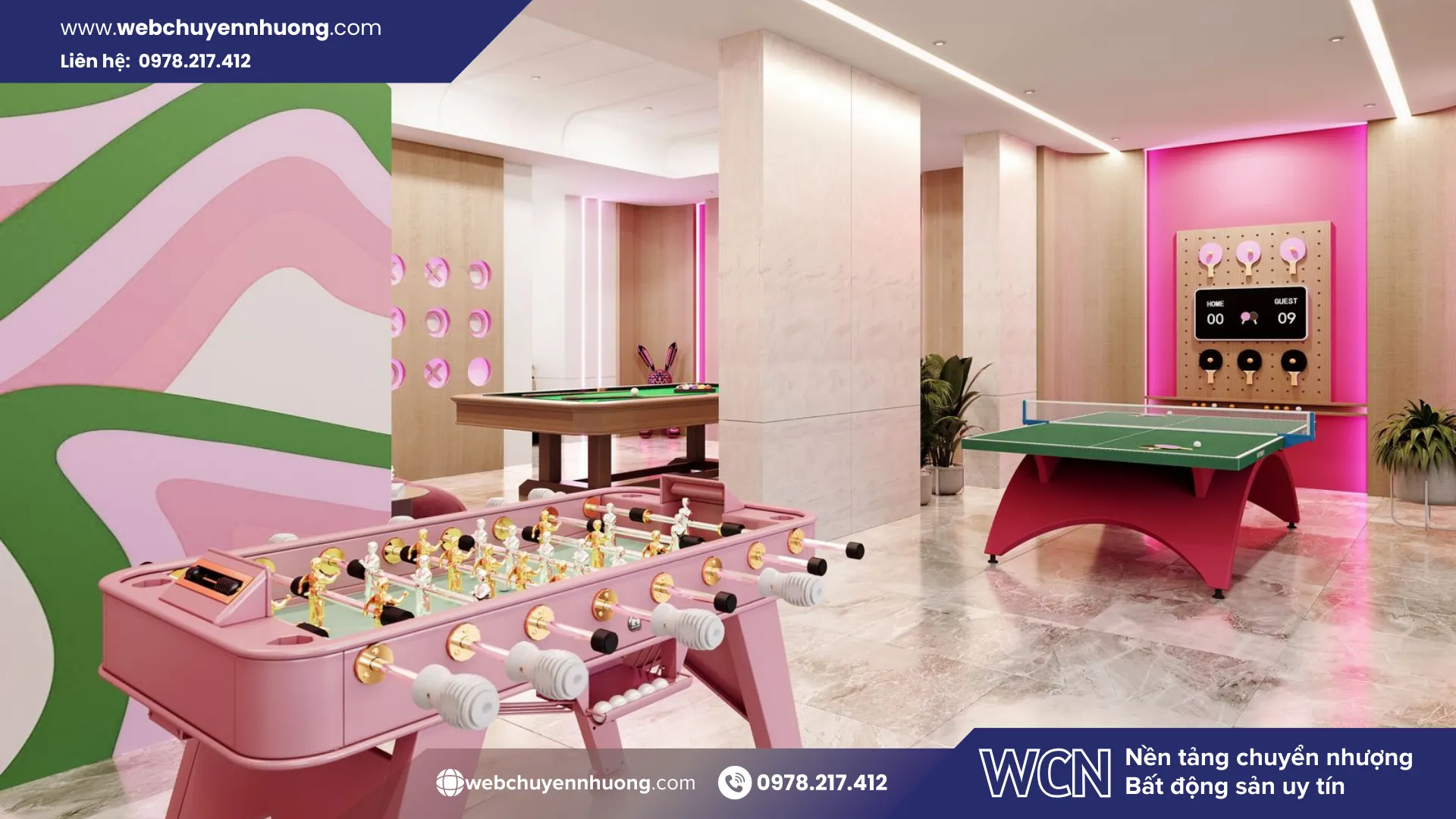 Phòng Game và Karaoke góp phần tạo nhịp sống nội khu năng động, tăng tương tác và kết nối cư dân tại The Emerald Garden View.