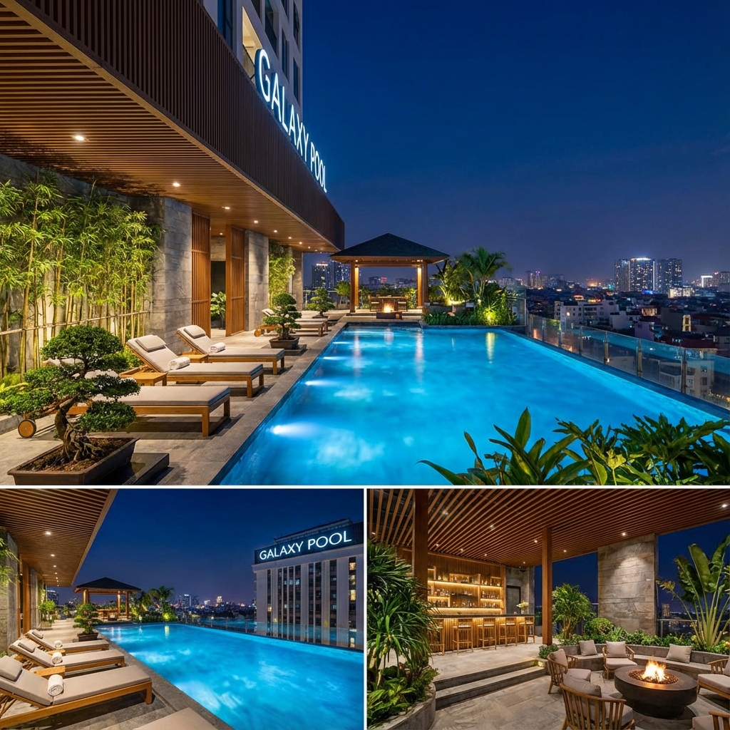 Galaxy Pool - Hồ bơi vô cực tầng thượng