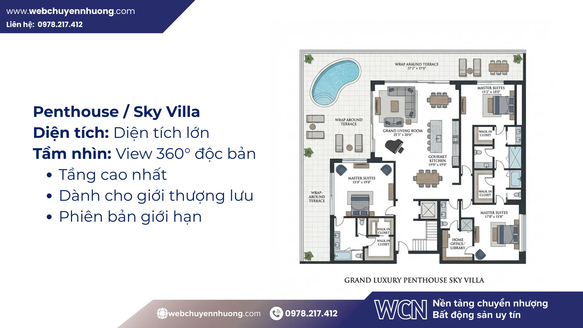 Với số lượng giới hạn, vị trí tầng cao nhất và tầm nhìn 360° đặc bản, dòng Penthouse / Sky Villa khẳng định đẳng cấp sở hữu, đồng thời tạo giá trị bền vững khi mua bán căn hộ Tumys Gold trên thị trường cao cấp.