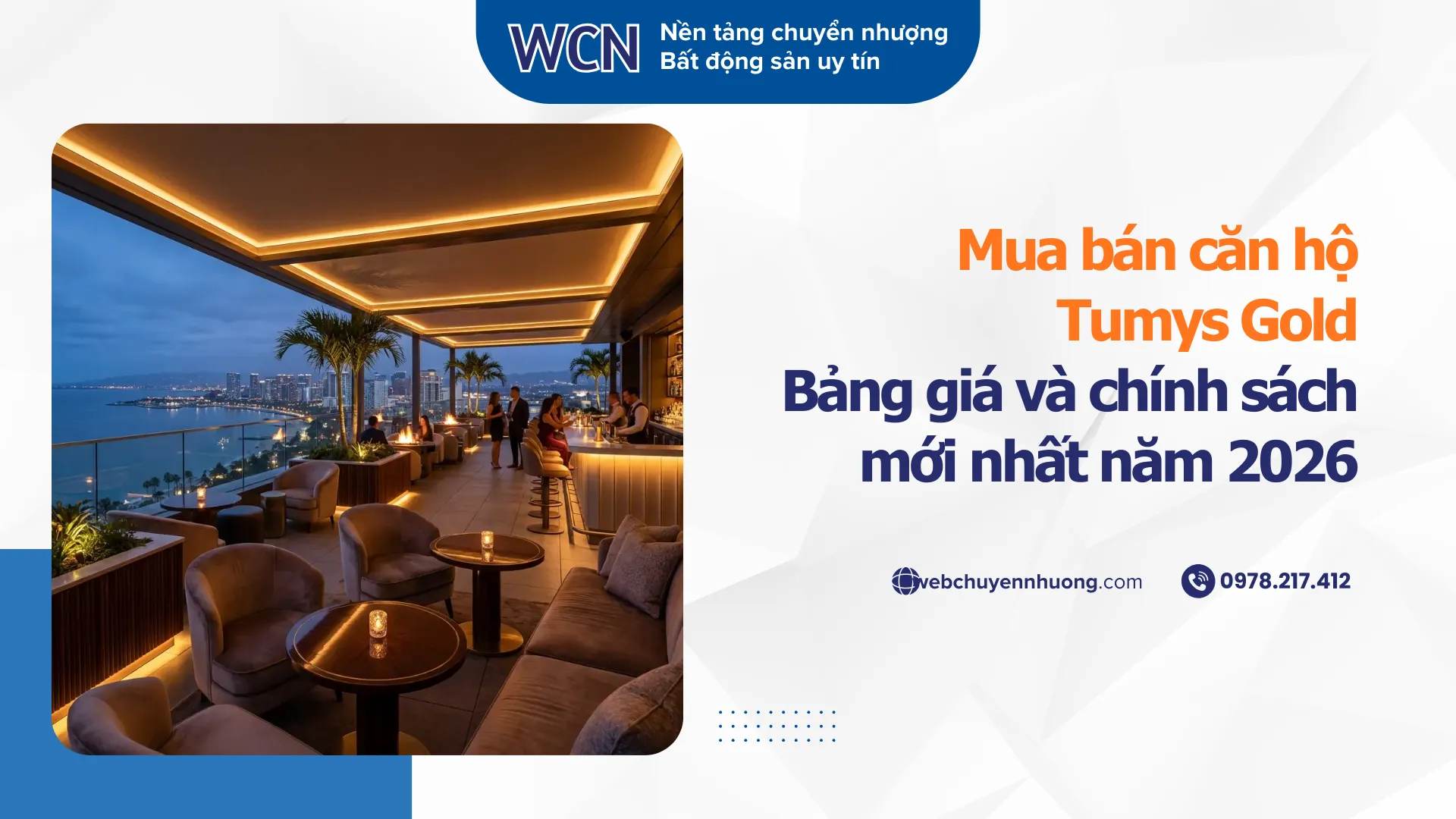 Mua bán căn hộ Tumys Gold | Bảng giá và chính sách mới nhất năm 2026
