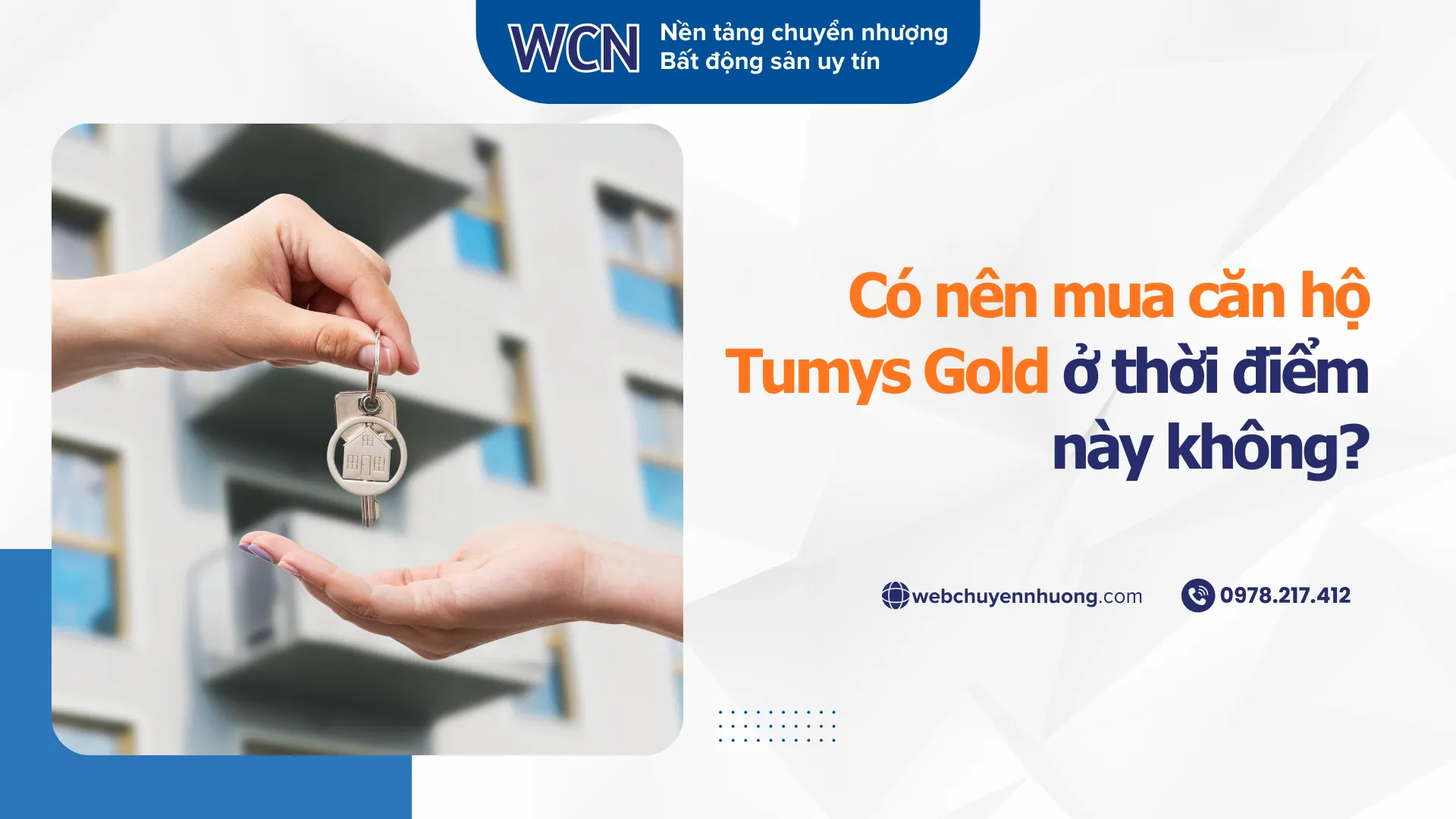 Có nên mua căn hộ Tumys Gold ở thời điểm này không?